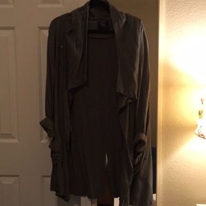 Olive Green Cotton On Cardigan/Trench Coat